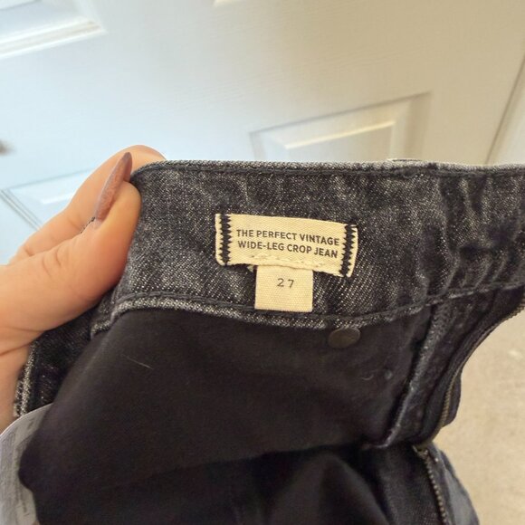 The Perfect Vintage Wide-Leg Crop Jean (27, Robles Wash) - Picture 9 of 13